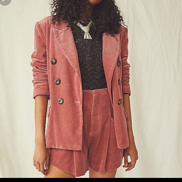 Free People Jackets & Blazers - Free People Ella's Cord Suit Set